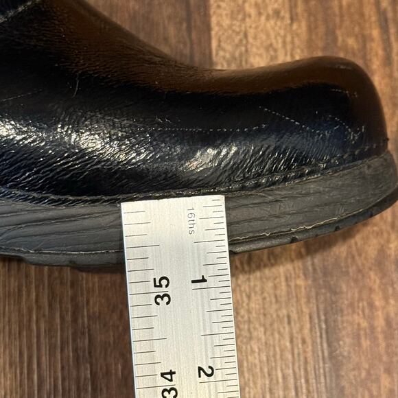 Skechers Tone-Ups Women's 8 Black Patent Leather Comfort Clogs Mules SN 38825 - Picture 14 of 14